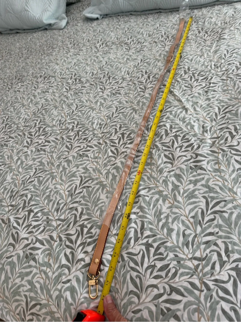 Authentic Louis Vuitton  Leather Shoulder Strap with Gold Hardware